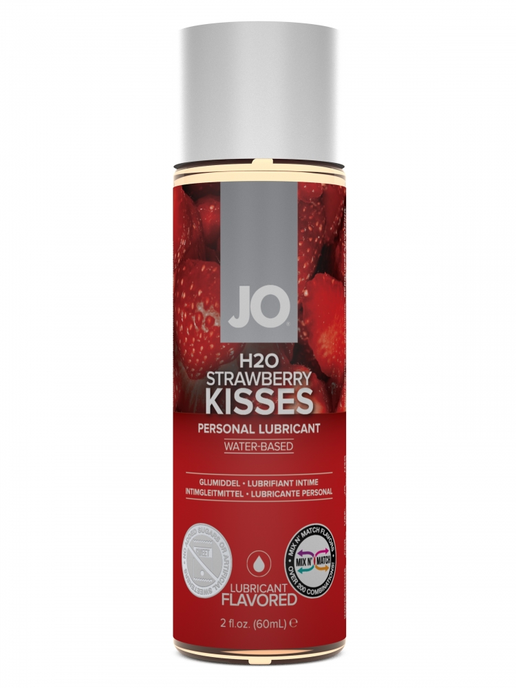 Гель на водной основе "JO Strawberry" с ароматом и вкусом клубники, 60ml 